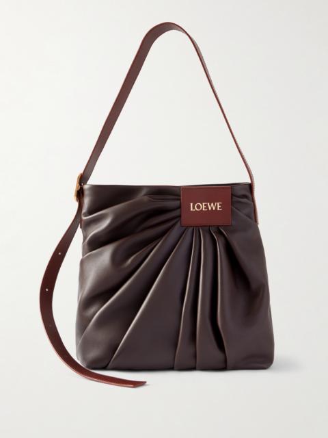 Featherlight Gathered Leather Tote