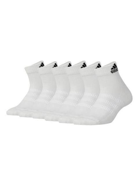 adidas Classical Breathable Sports Basketball Socks Unisex White DZ9367