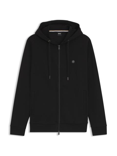 ZIP-UP HOODIE WITH DOUBLE B MONOGRAM