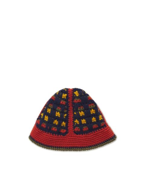 patterned bucket hat
