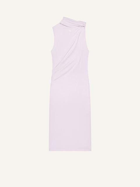 DRAPED SLEEVELESS DRESS