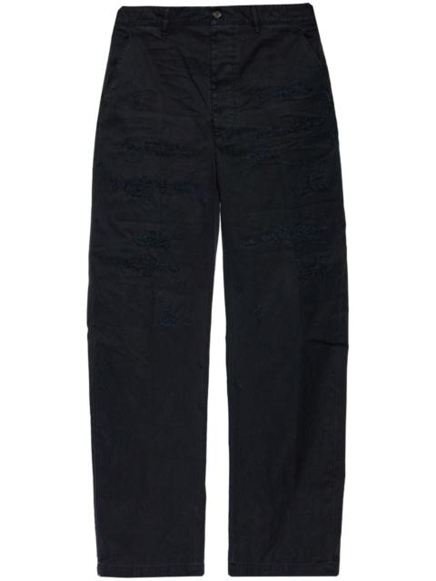 ripped loose-fit trousers