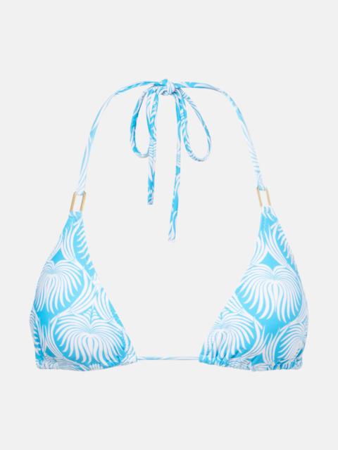 Cancun printed bikini top