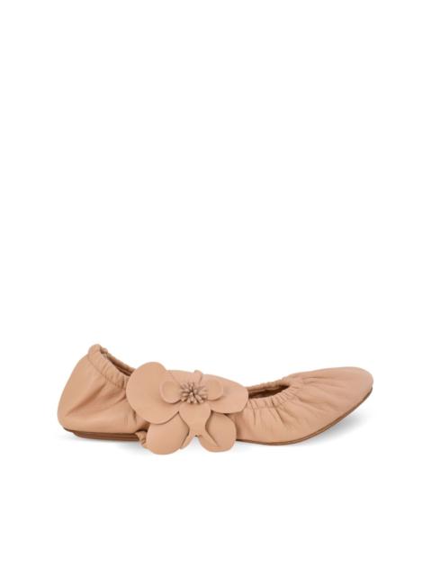 Orchid ballet flats
