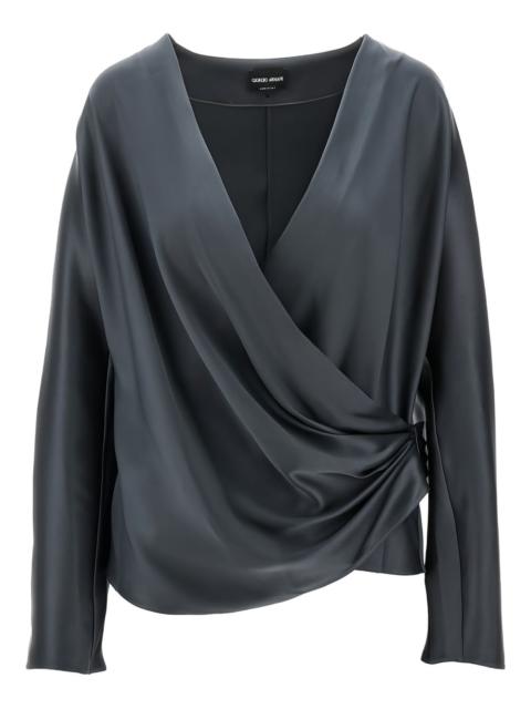 draped blouse
