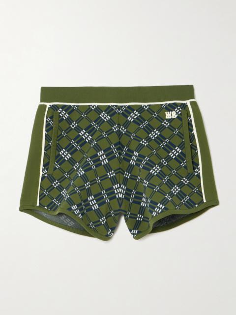 Power Embroidered Jacquard-knit Shorts