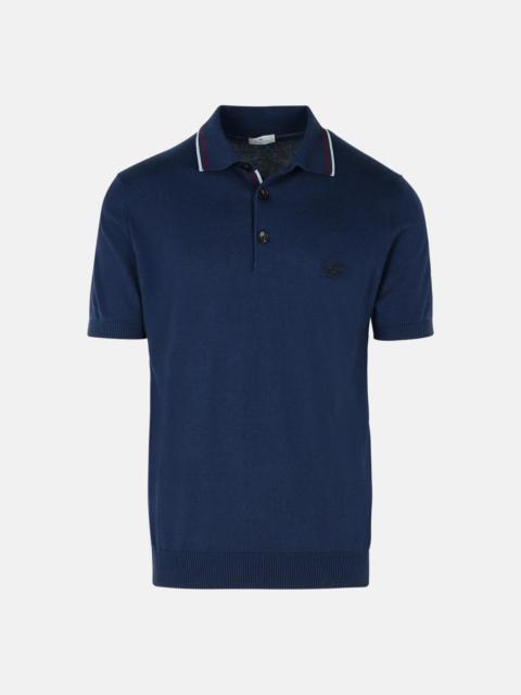 NAVY COTTON POLO SHIRT