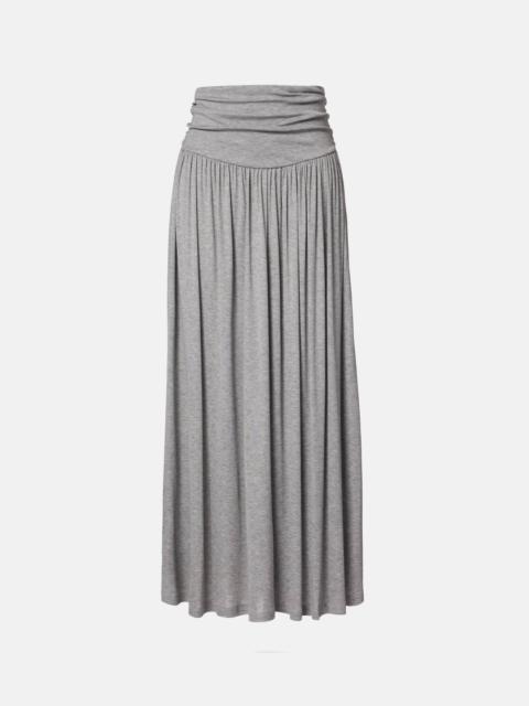 Viona draped maxi skirt