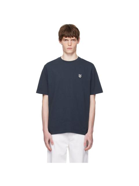 Navy Fox Head Patch Comfort T-shirt