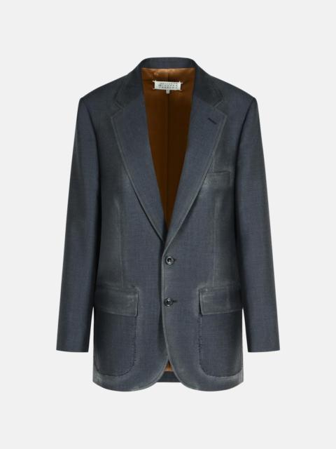 ANTHRACITE WOOL BLEND BLAZER