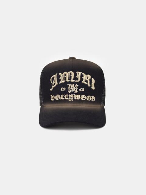 AMIRI HOLLYWOOD TRUCKER HAT
- Black