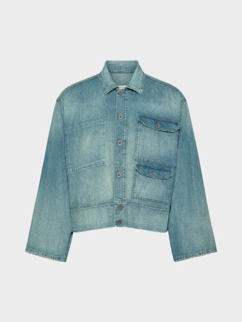 Denim caban jacket