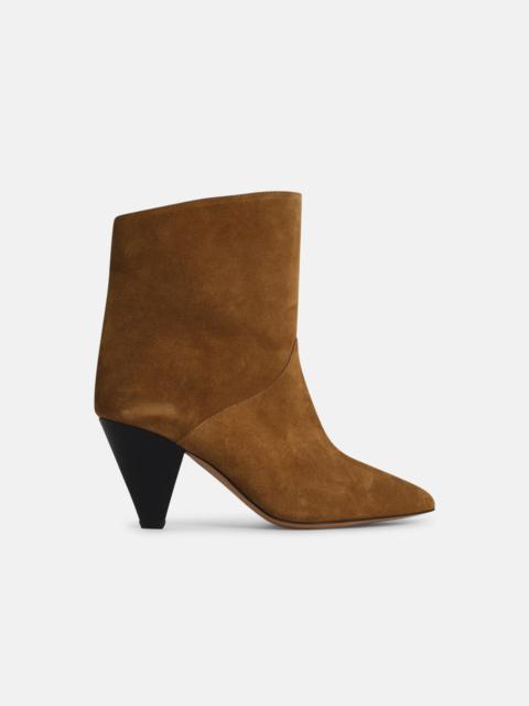 'LOLINE' BROWN SUEDE BOOTS