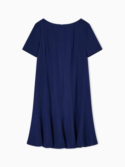 TECHNICAL CADY DRESS WITH PLEATS