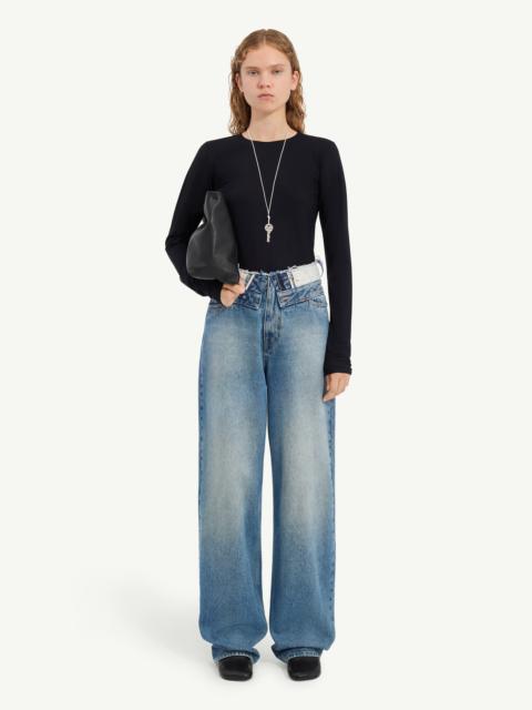Straight-leg jeans