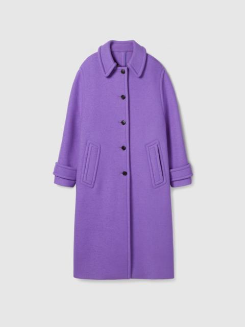 Compact wool cashmere coat