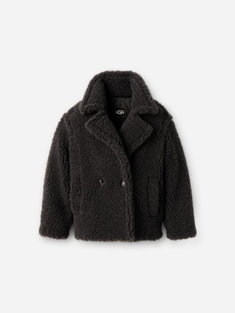 ® Women's Gertrude Short Teddy Coat Faux Fur in Ink