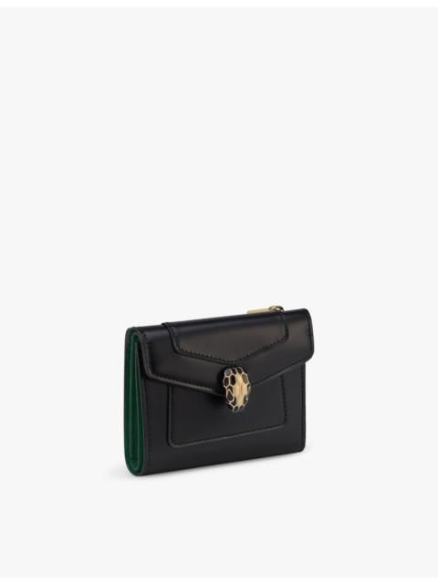 Serpenti Forever compact leather wallet