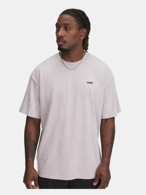 Men's UA Heavyweight Oversized Logo Wash Short Sleeve