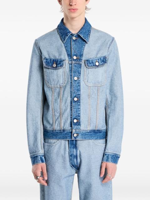 flap-pockets denim jacket