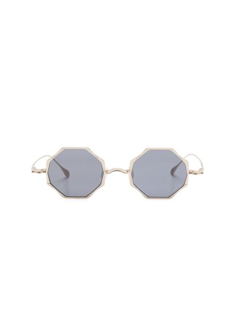 geometric-frame sunglasses
