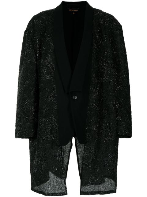 midi single-breasted blazer