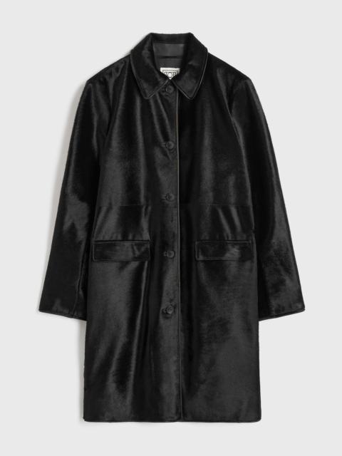 Pony hair coat black
