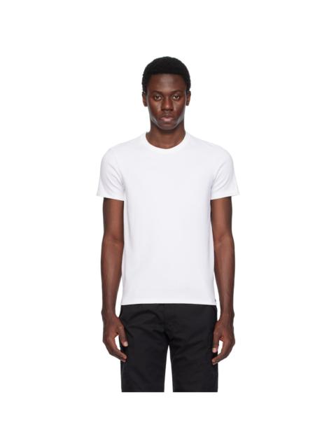 White Cotton Stretch Jersey T-shirt