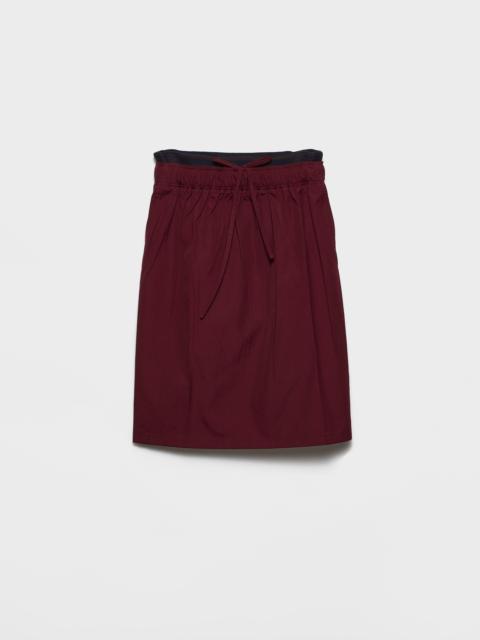 Poplin skirt