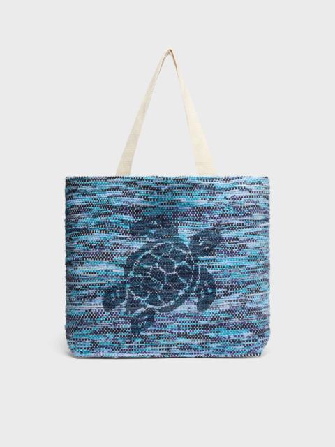 LARGE CANVAS BEACH BAG