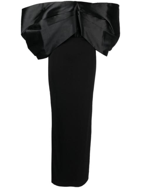 Filippa off-shoulder gown