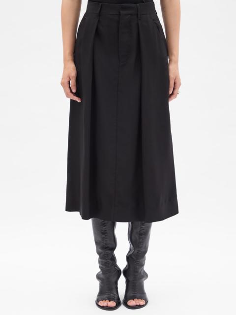 Yura Midi "A" Line Pleated Skirt