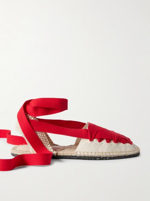 Wilson Lace-up Canvas Espadrilles
