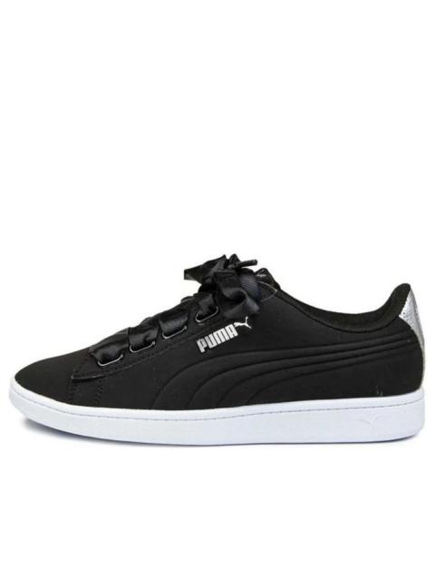(WMNS) PUMA Vikky Ribbon VT 'Black Silver' 367658-02