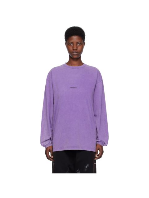 Purple Vintage Horror Long Sleeve T-Shirt