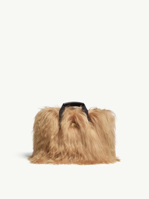 Micro Caradoc Shearling Tote Bag
