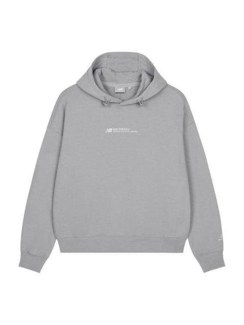 (WMNS) New Balance Lifestyle Casual Hoodie 'Grey' 5CD37302-GR