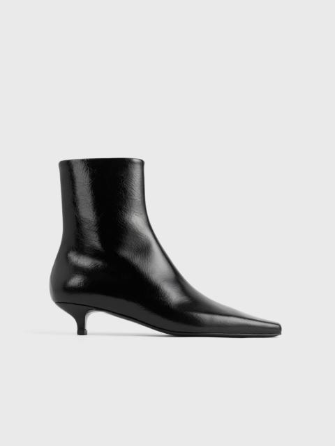 Slim naplack ankle boots black