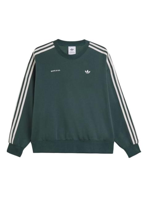 adidas x Sporty & Rich Sweatshirt 'Shadow Green' JN5320