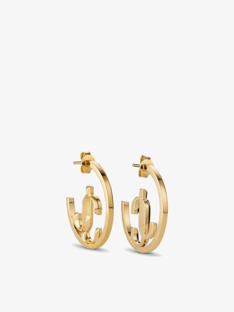 JC Monogram Hoops
Gold-Finish Metal JC Monogram Hoops