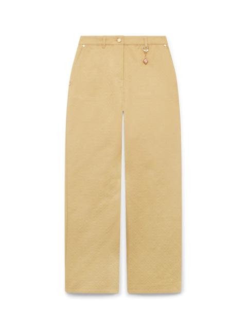 Cotton Monogram Jacquard Trousers