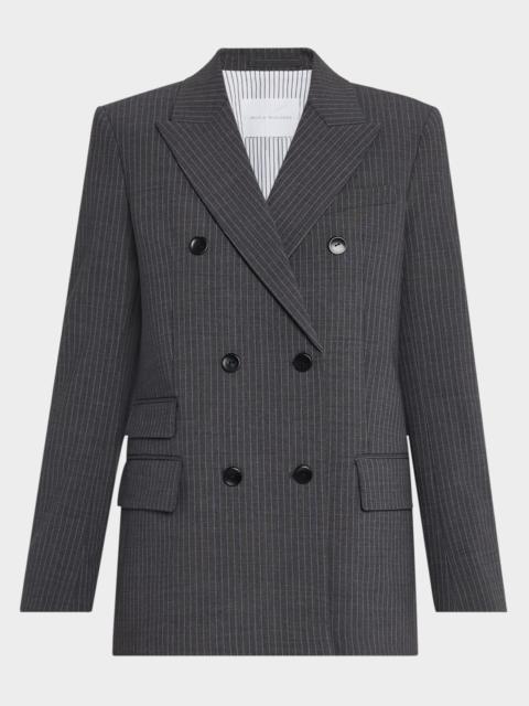 Billiet Pinstripe Double-Breasted Blazer