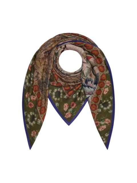 geometric-pattern scarf