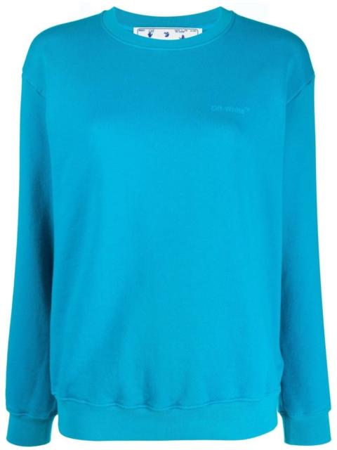 Diag-stripe print sweatshirt