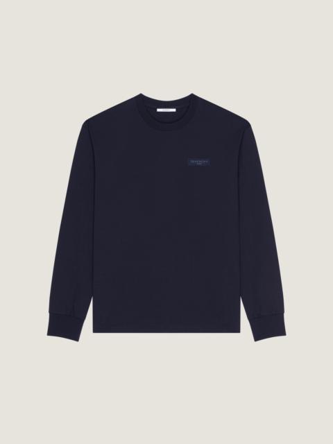 T-SHIRT IN COTTON WITH GIVENCHY PARIS GROS GRAIN