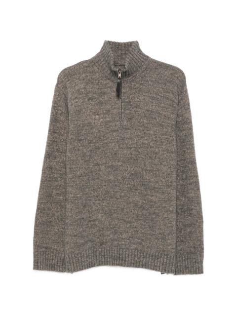 Maison Margiela Quarter-zip Knitted Sweater
