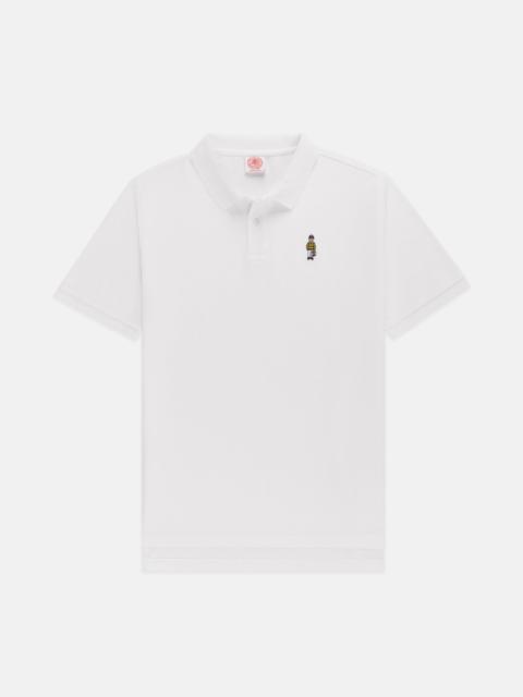 WHITE IVY GUY COTTON PIQUE POLO