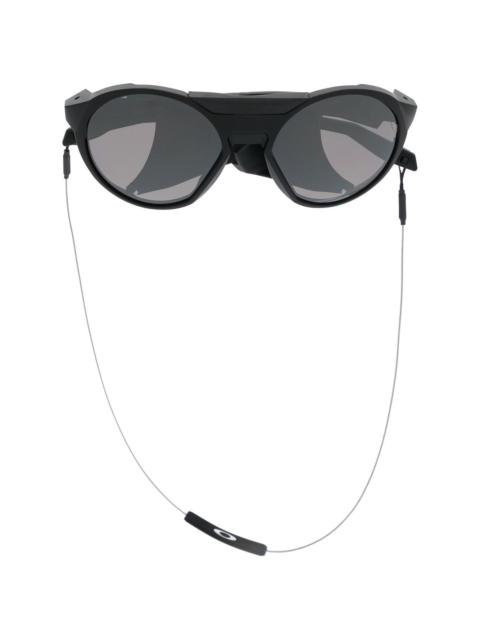 oval-frame sunglasses