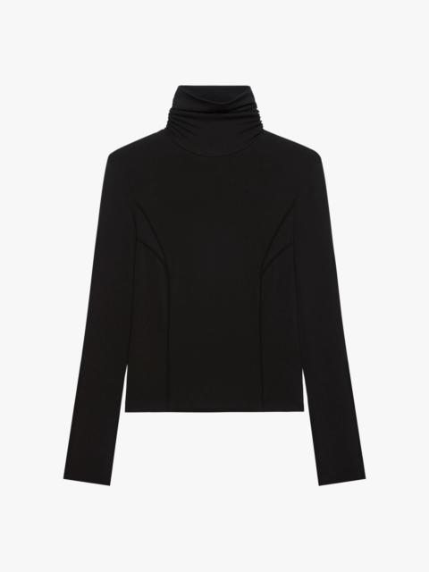 TOP IN JERSEY WITH GAPHIC BACK