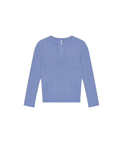 The Baby Henley French Blue
